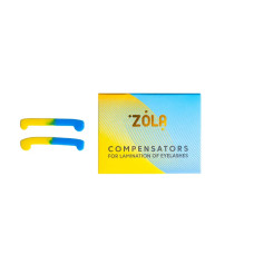 Компенсатори для ламінування вій Zola жовто-блакитні, 1 пара