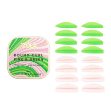 Набір валиків для ламінування Zola ROUND CURL PINK & GREEN (S, S1, M, M1, L, L1, XL, XL1)