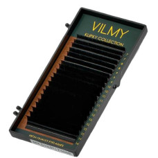 Вії чорні Vilmy "KLIPKY", одна довжина, 20 ліній