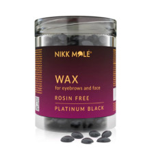 Віск в гранулах для брів і обличчя "Platinum Black" Nikk Mole, 100 г