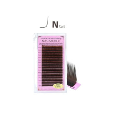 Вії Nagaraku mix коричневі L,N