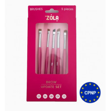 Набір пензлів для брів – Update Set Zola (5 шт)