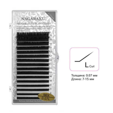 Вії чорні Nagaraku mix Premium, вигин L
