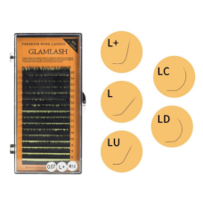 Вії чорні mix Glamlash, вигин LC