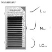 Вії чорні Nagaraku mix, вигин LC, LB